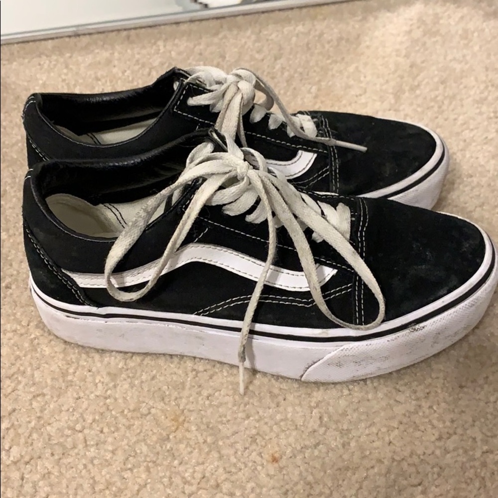 Platform old Skool vans size 6 women’s